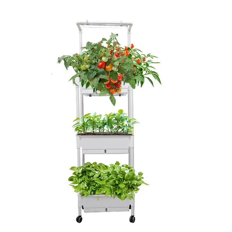 이동식 수직형 3단 자동 급수 스마트 정원 화분 스탠드 - Smart Garden Box 리뷰 및 가격