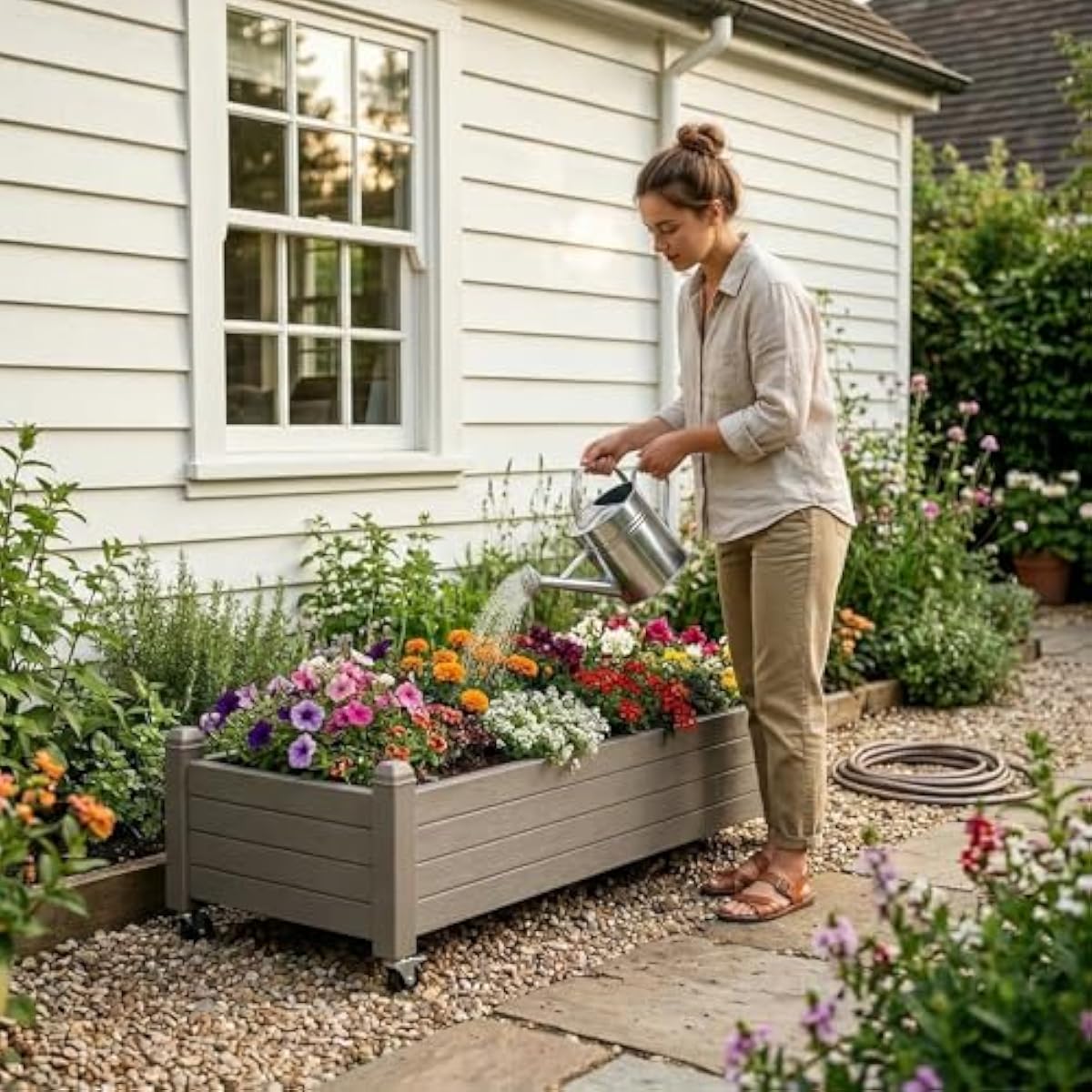 360도 높이 조절 가능한 화단 °   회전식 바퀴와  - Smart Garden Raised Bed 리뷰 및 가격